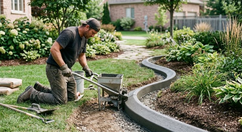 Flowerbed Curbing Installation in Honolulu, HI